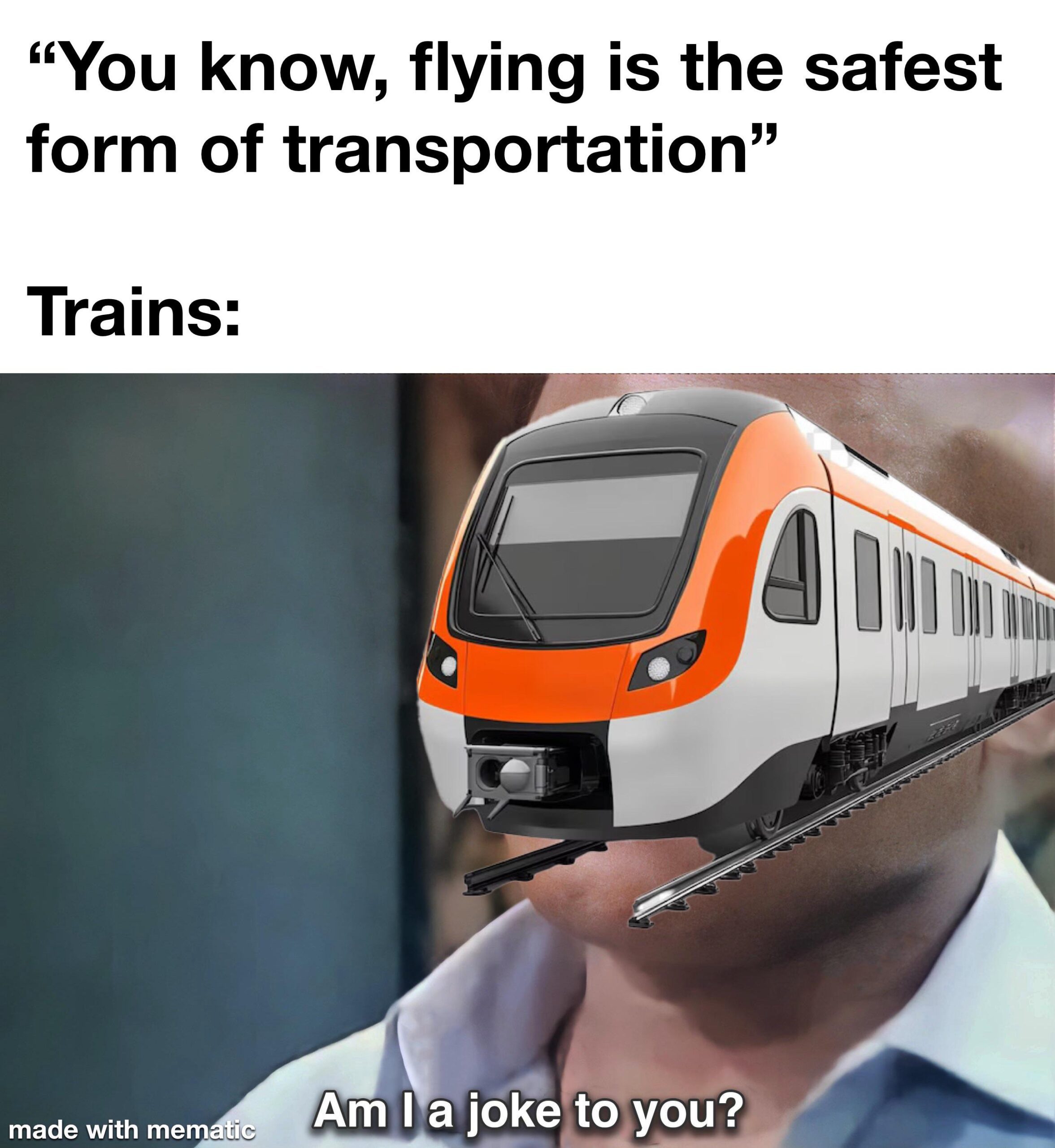 Trains vs. Planes: A Humorous Showdown