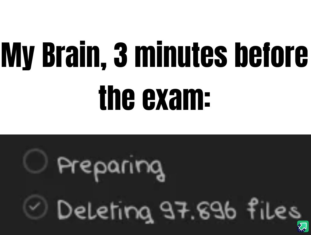 Exam Brain Freeze: The Spring Cleaning Syndrome