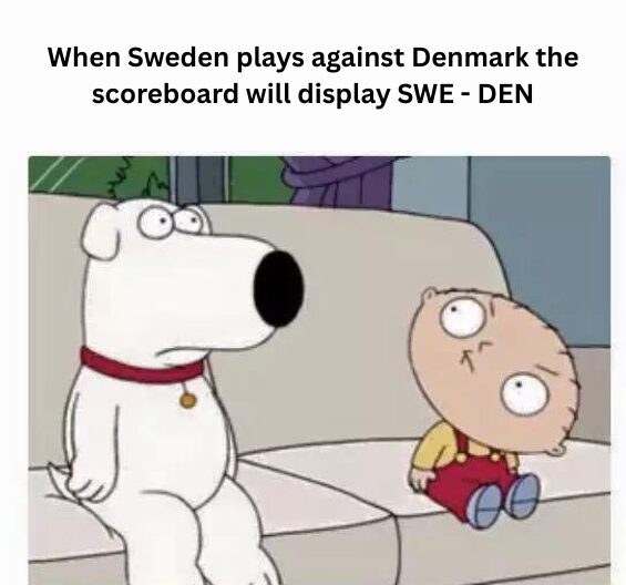 Sweden vs Denmark: Scoreboard Hilarity
