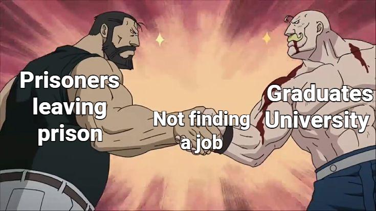 Job Hunt Struggles: Grads & Ex-Inmates Unite
