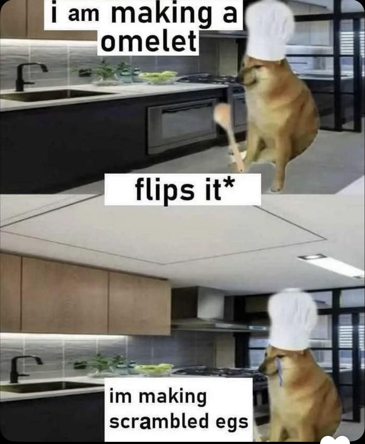 Omelet Flip: Surprising Scrambled Eggs Trick