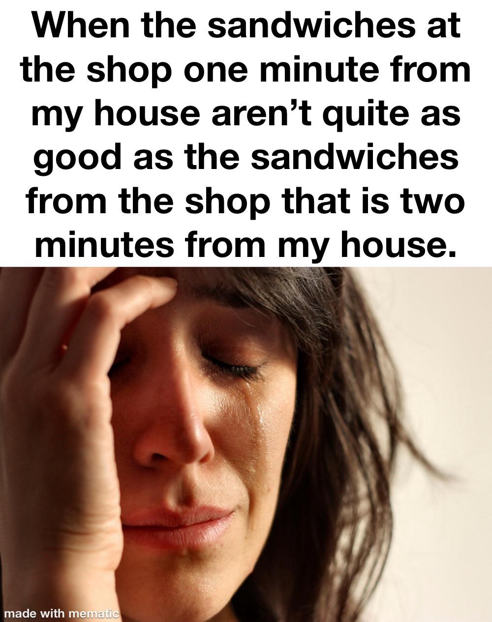 Sandwich Dilemma: Convenience vs. Quality