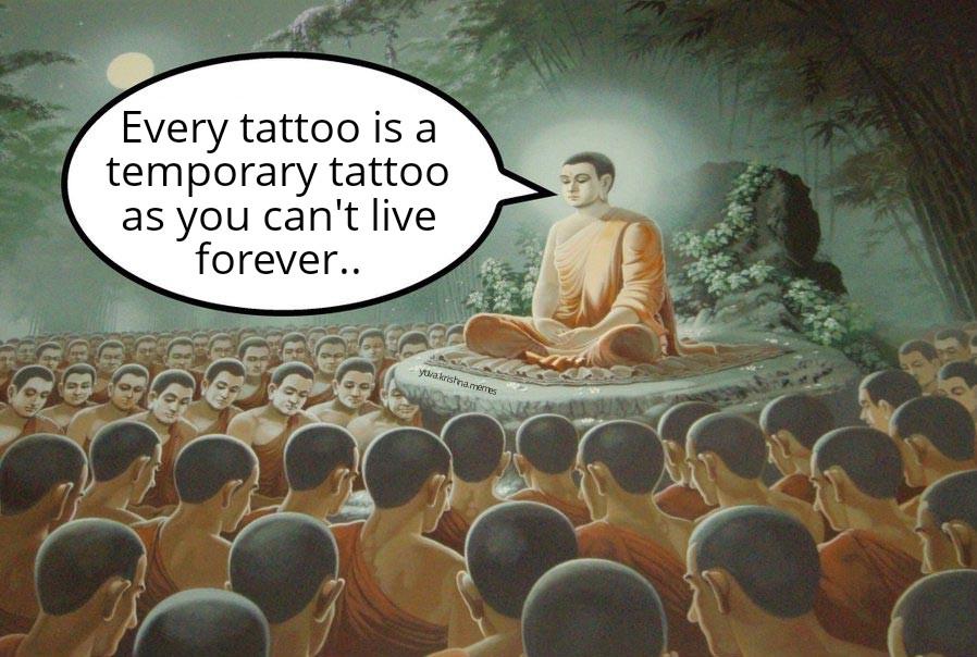 Buddha’s Surprise Tattoo Wisdom