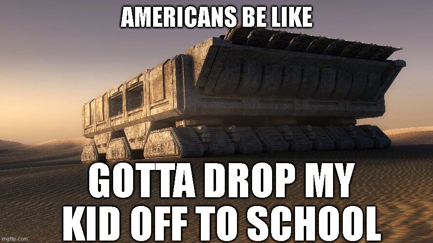 American School Carpool Humor