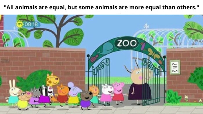 Peppa Pig secretly reffers to Animal Farm