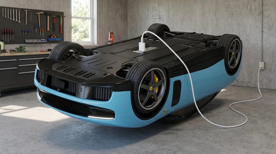 Pov how to charge the ferrari designed by ex apple employee