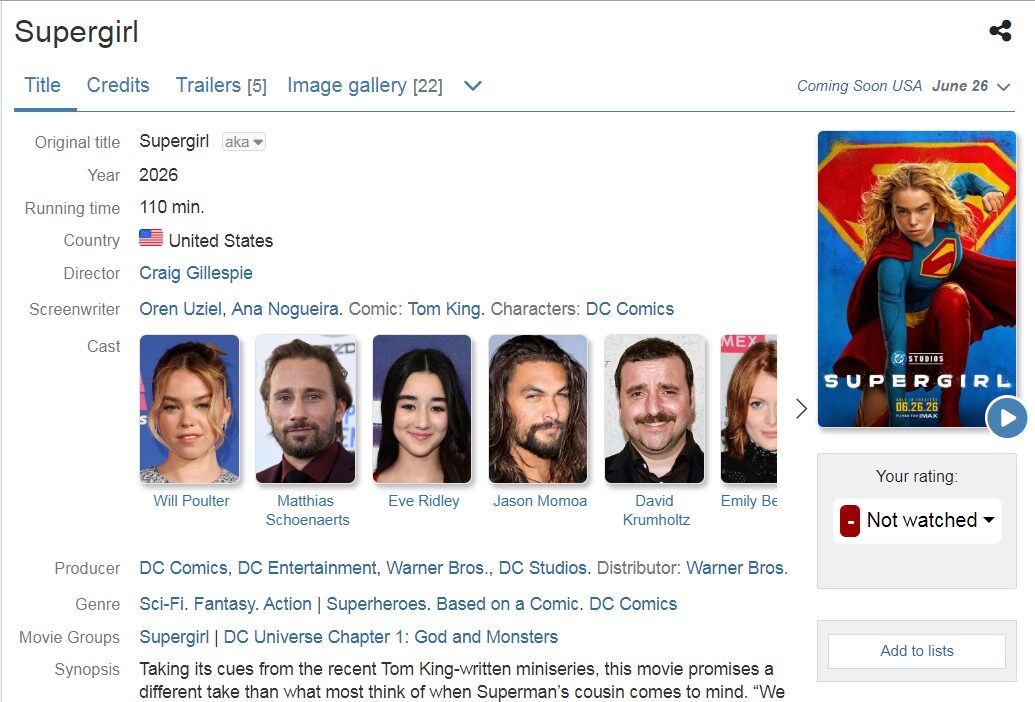 Has anyone seen the new movie?
