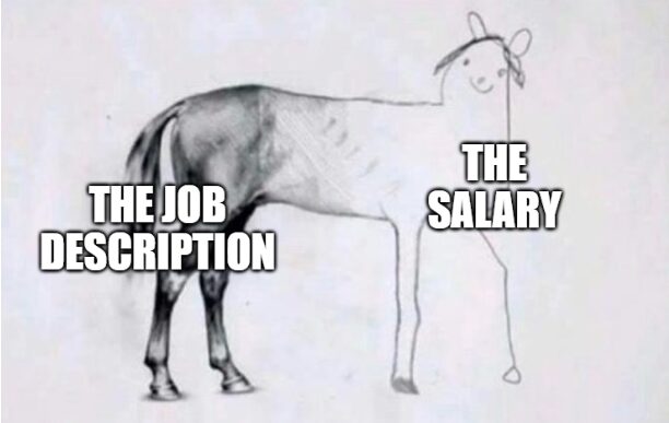 ‘Competitive salary’ they said