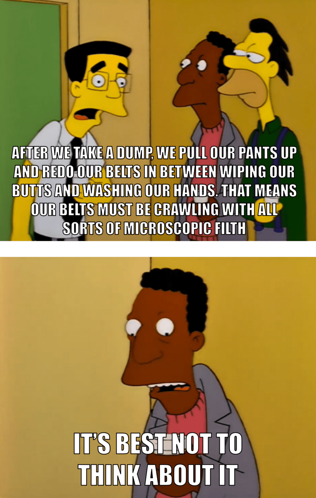 How would you even wash a belt?
