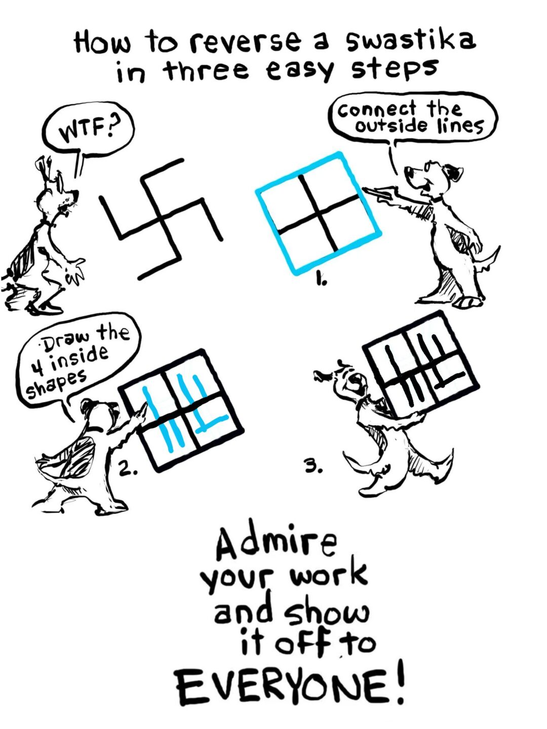 How to fix hateful graffiti