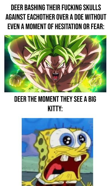 Mindless savages until a gougar chows up