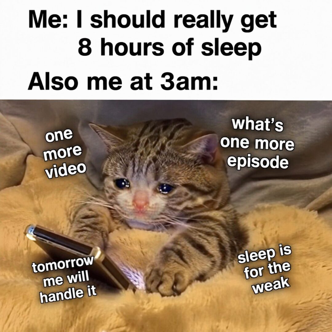 Me every night in summer vacation: