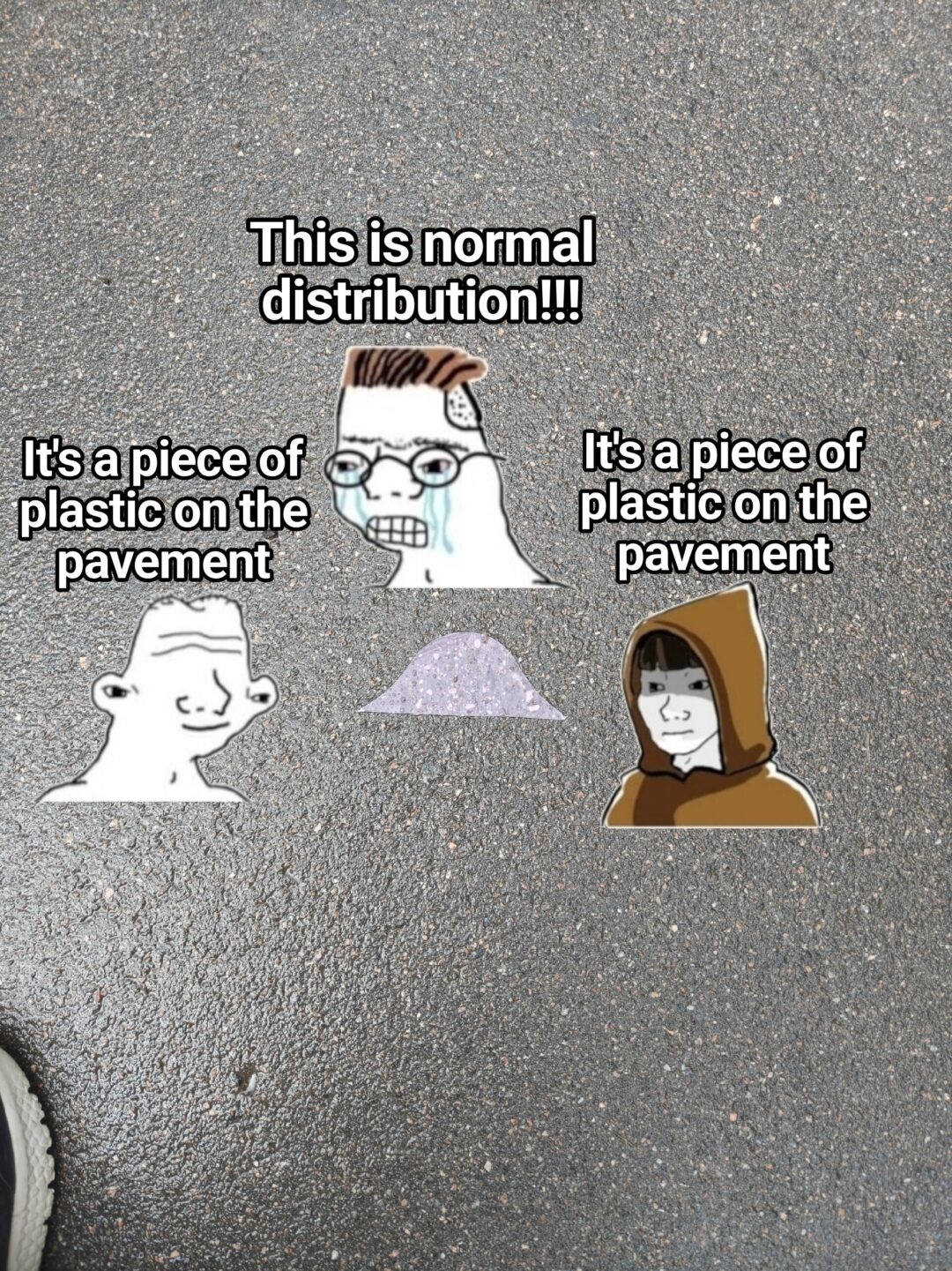 It’s a piece of plastic on the pavement