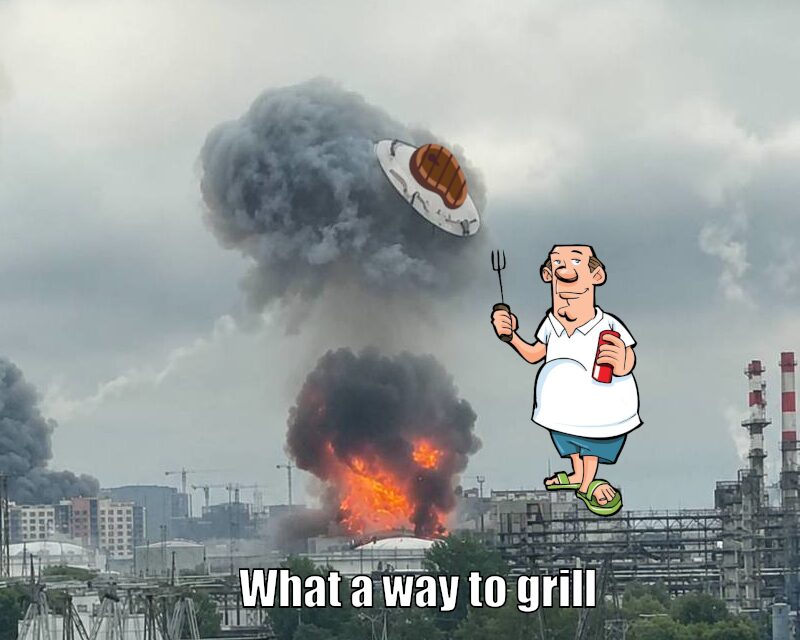 Quick-seared steak with just a hint of that Moscow crude
