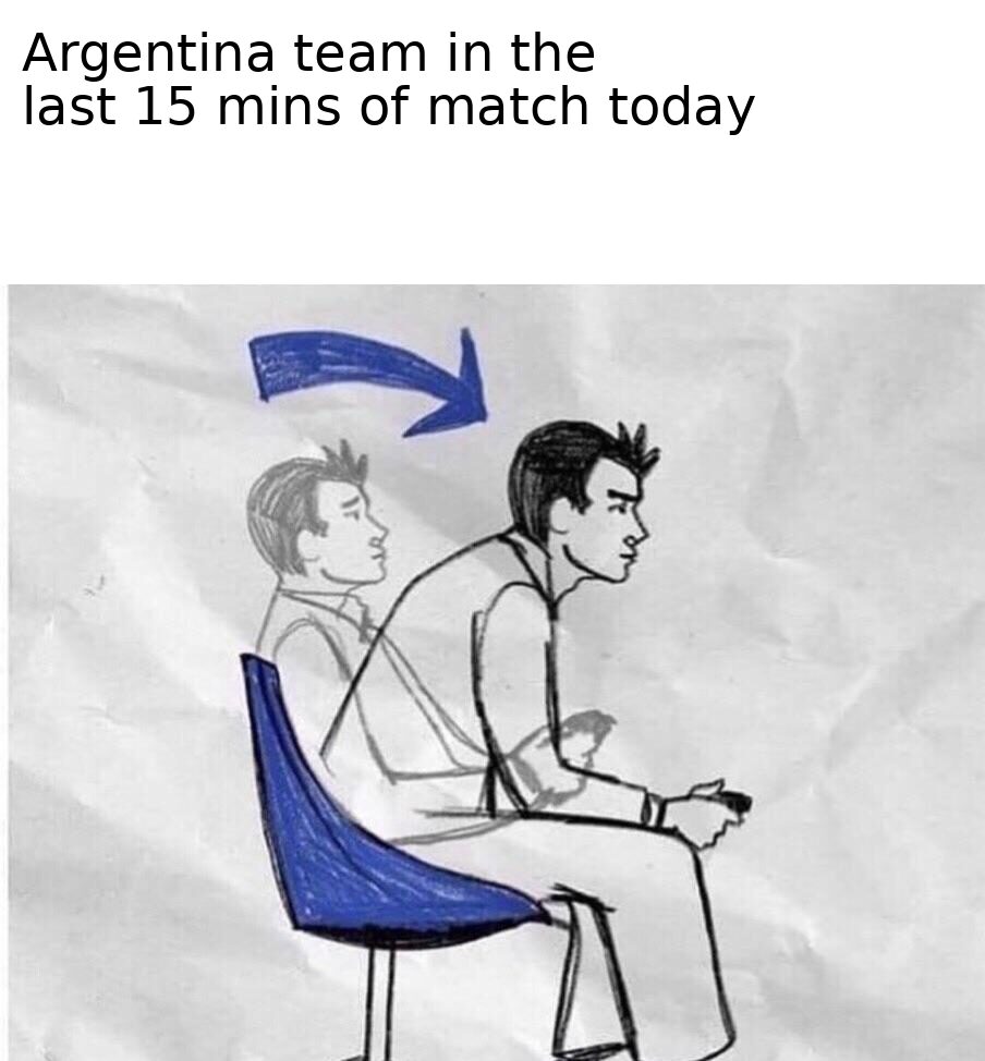 Argentina were locked in at the very end