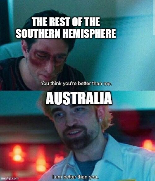 the only country in our hemisphere were we can watch the odyssey the right way btw
