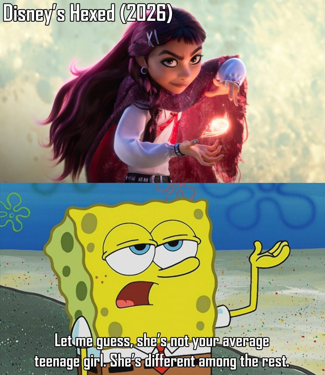“I’m not your average main character, I’m the Disney Quirky Girl Template!”