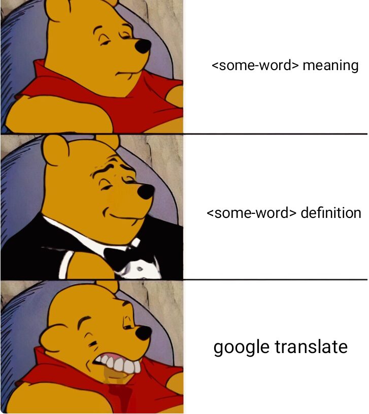 when i don’t know a word’s meaning: