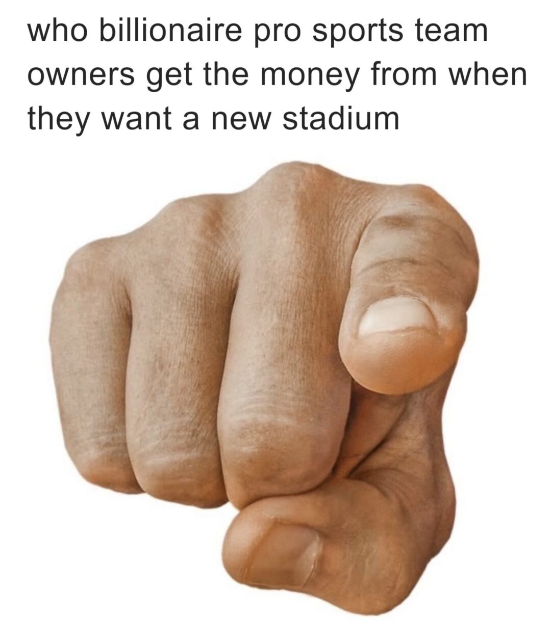 They’re making us pay for our own bread AND circuses