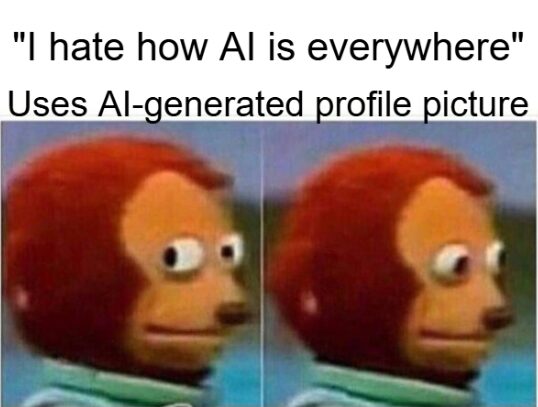 The irony is real
