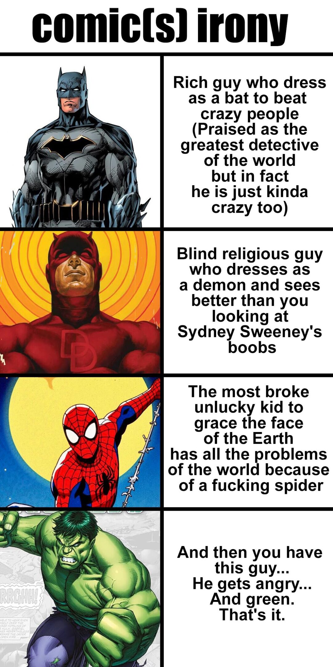 Let’s not talk about Deadpool being a schizophrenic eaten by cancer every single day