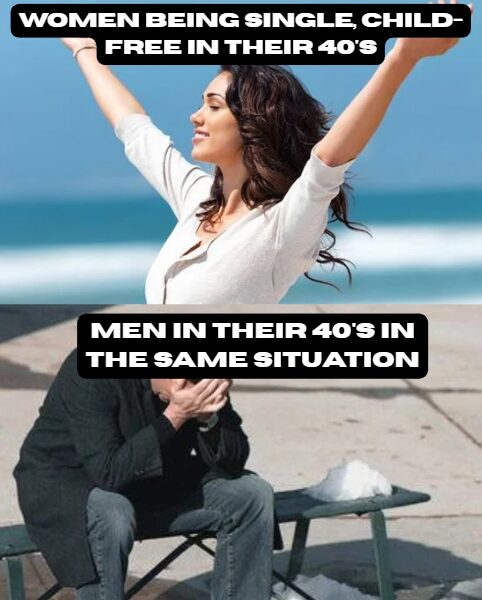 One of these gets celebrated, the other gets pitied.