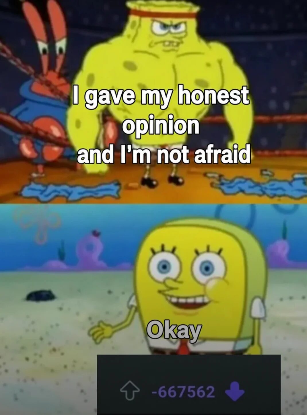 what is that one opinion or thought that’ll put you in this situation?