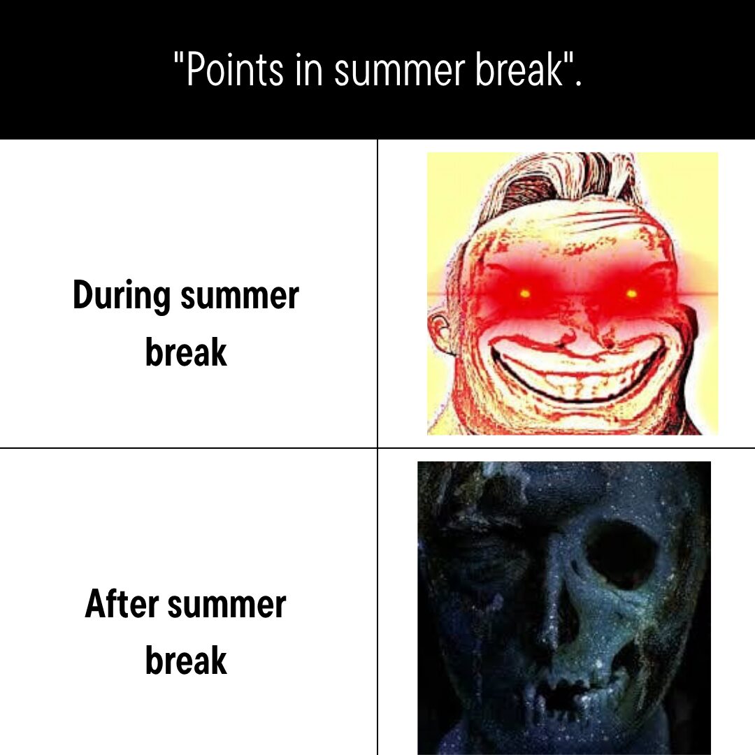 Points in summer break