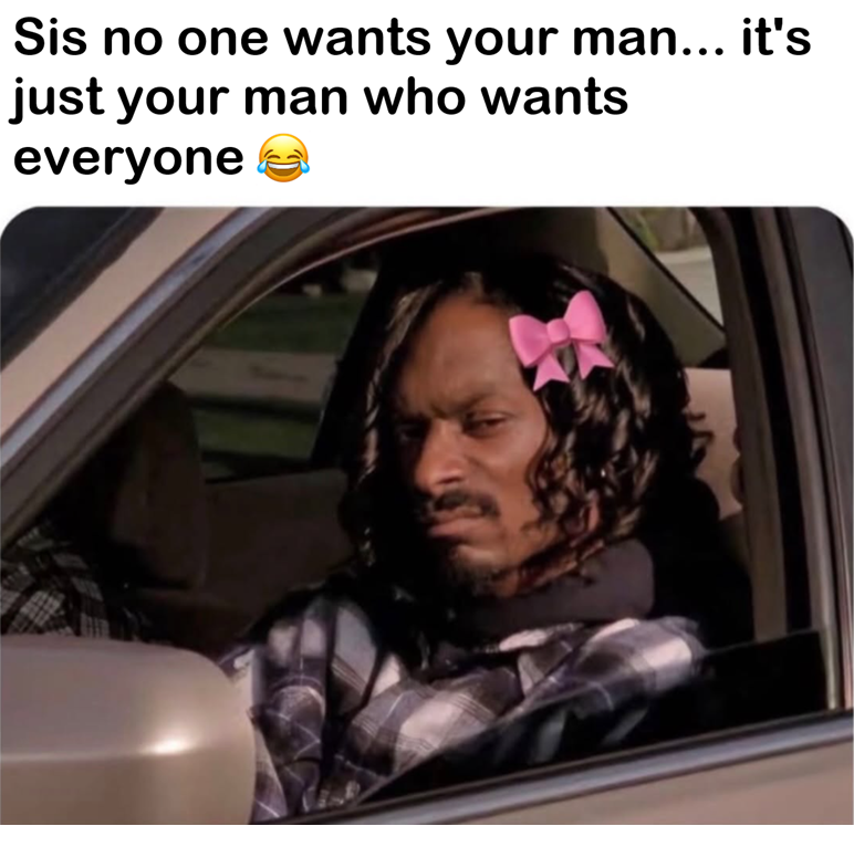 He looks ready to drive right over that relationship logic.