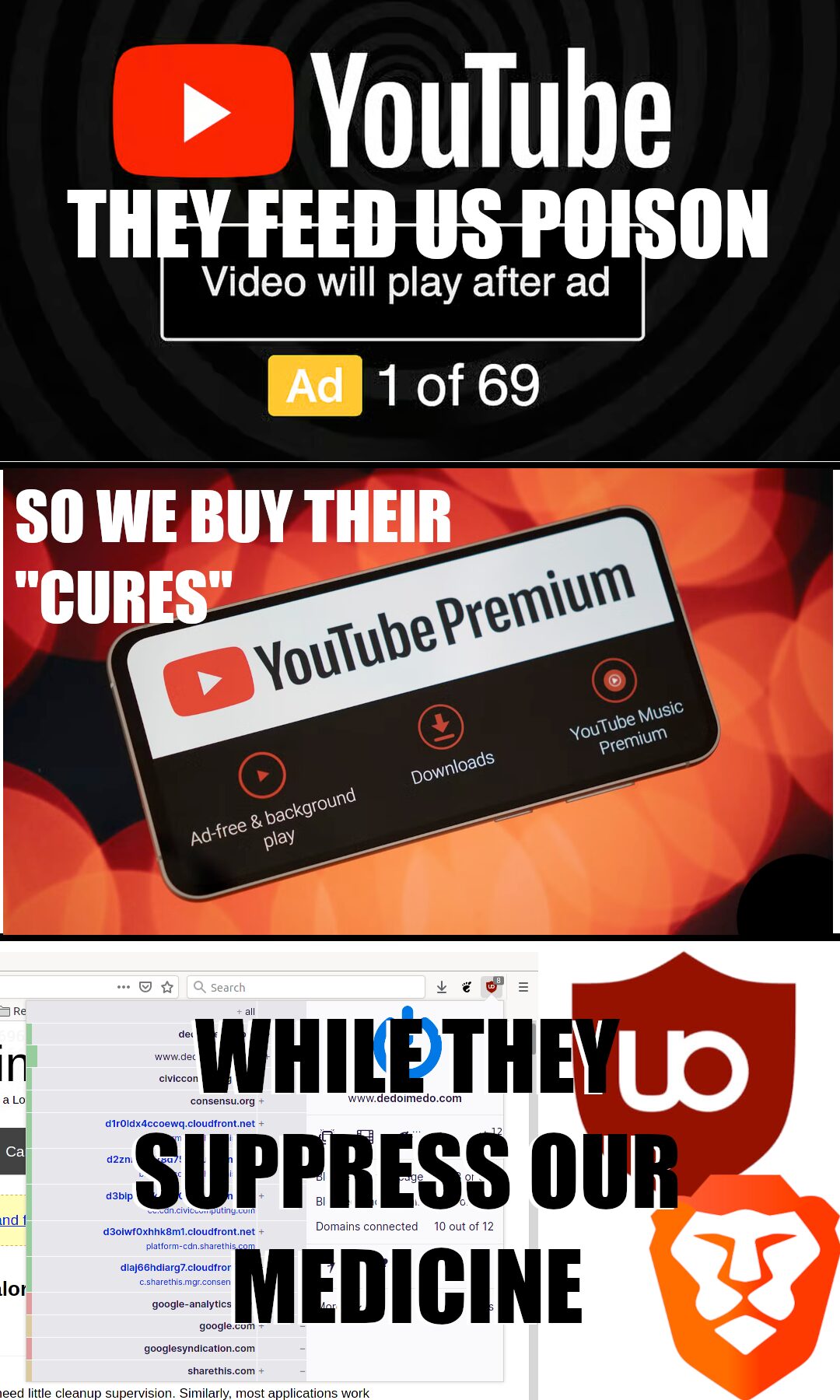 Big Tech hates the adblockers, because they make us free