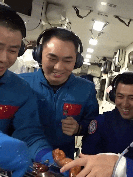 Chinese astronauts sent their first dog into a space mission, highlighting how China continues to advance its space program .