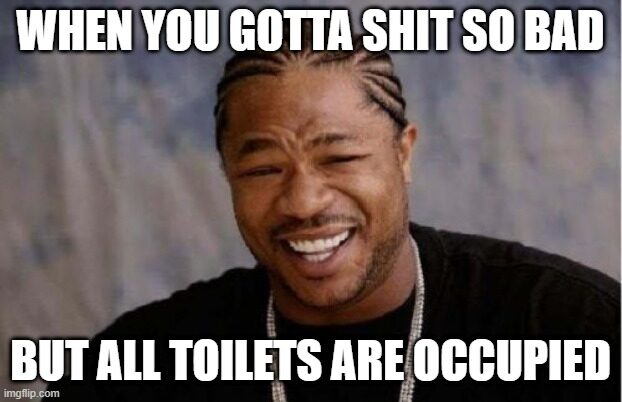 Going to the toilet at work is like gambling