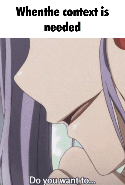 I need to know!