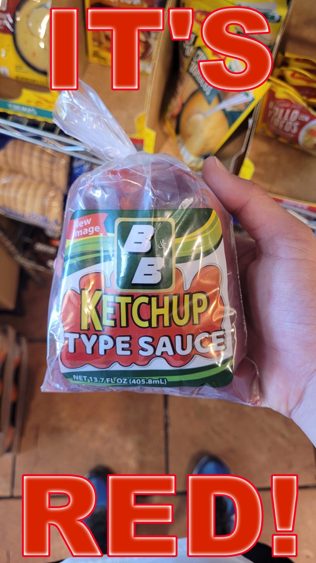 The sauce is similar to ketchup