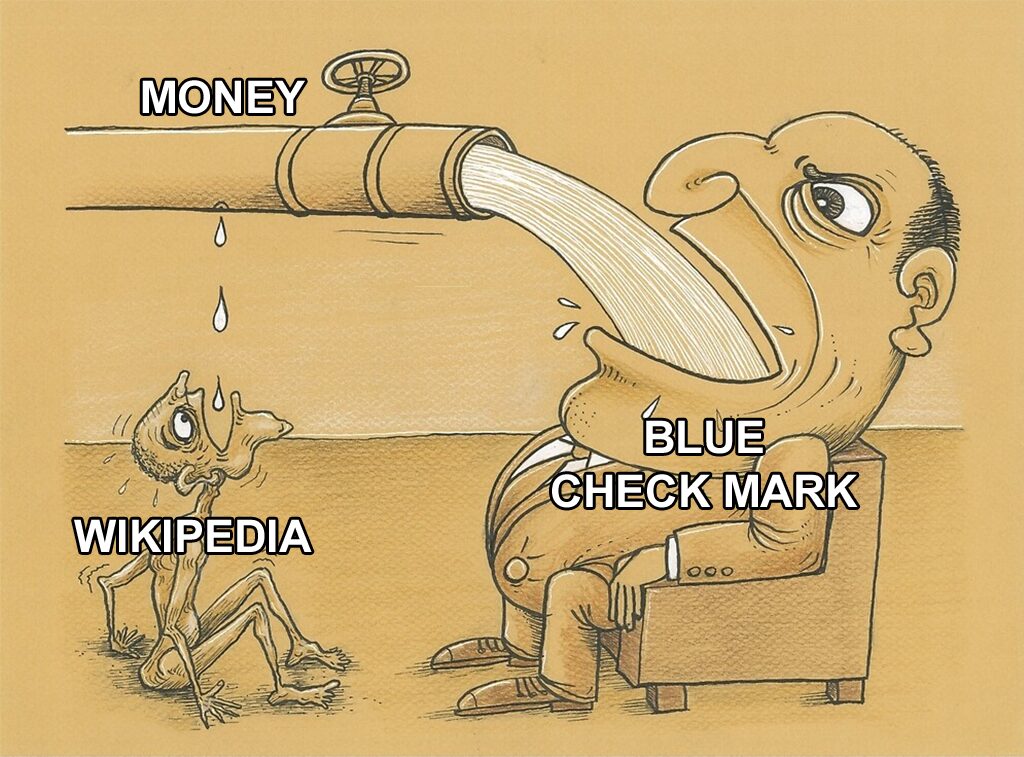 Blue check marks are ridiculous money grabs