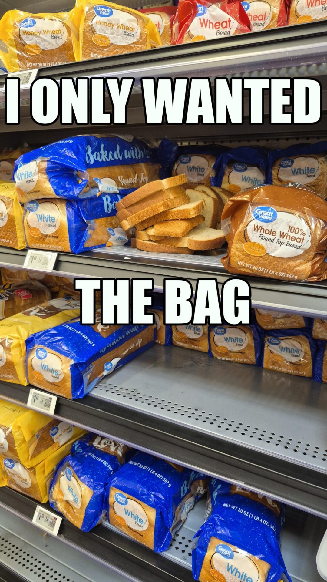 Eco-friendly bread. Now with 100% less packaging.