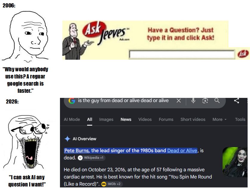 When are we getting an AskJeeves AI?