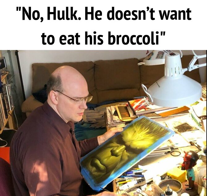 he’s not eating his veggies