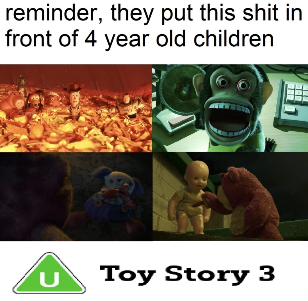 That monkey has put scars on my childhood.