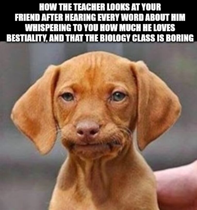 Poor teachers have to act like they didn’t hear anything horrifying