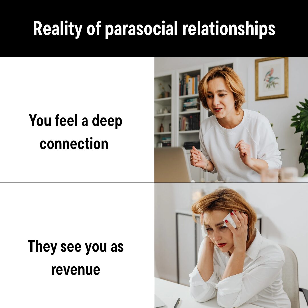 Reality of parasocial relationships