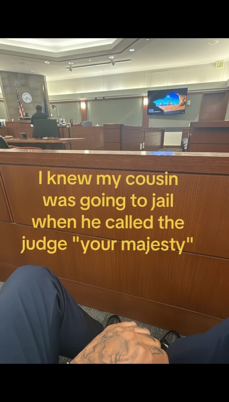 Then he bowed after saying it*
