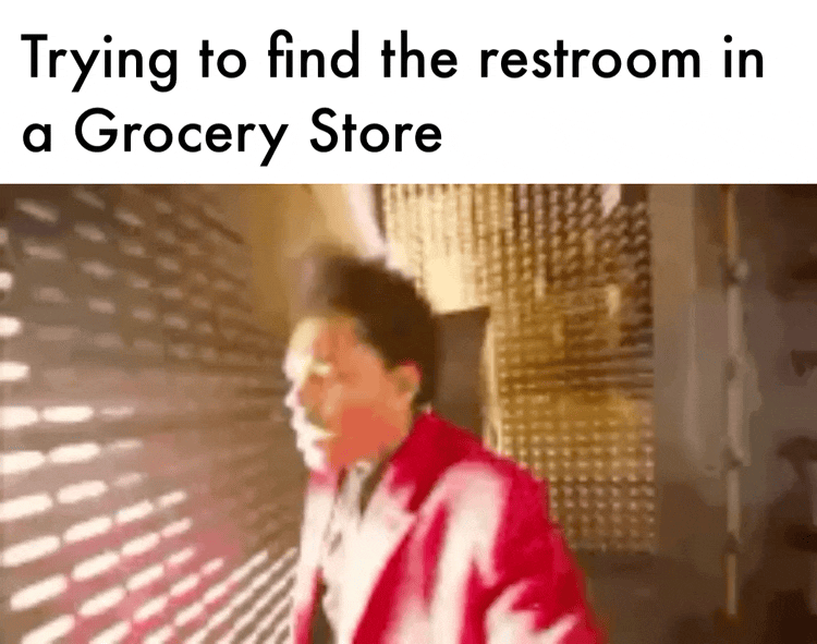 Through the double doors and past the boxes of fruit
