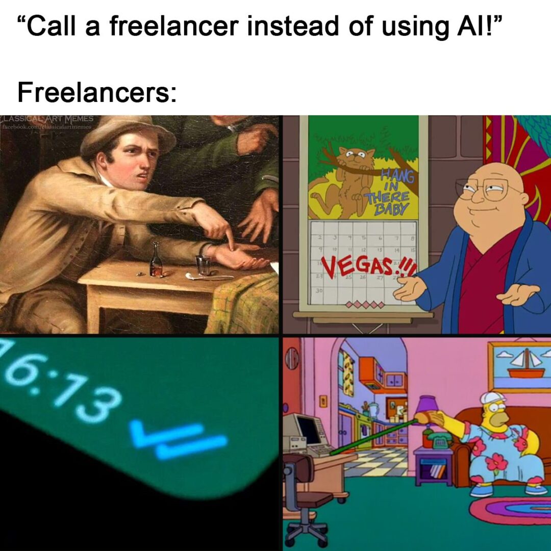 Yeah, AI sucks, but damn, even pay 100$ to review my thesis in 2 months…