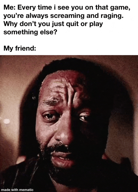 Addiction fucking sucks. But we gonna help him. That’s what friends do :)