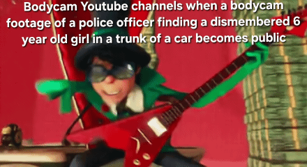 When a crime scene becomes internet sensation