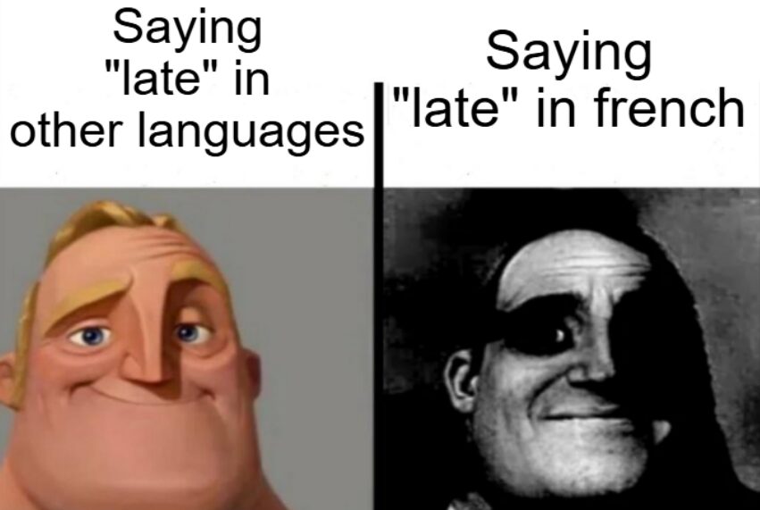 Saying “late” in other languages