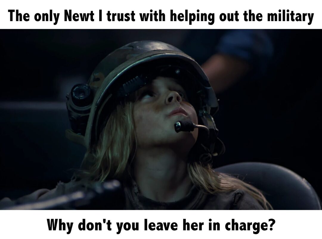And she survived actually dangerous Aliens