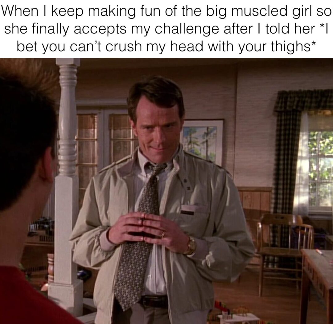 Oh yeah you’ll totatlly fail that challenge, r-r-right?….